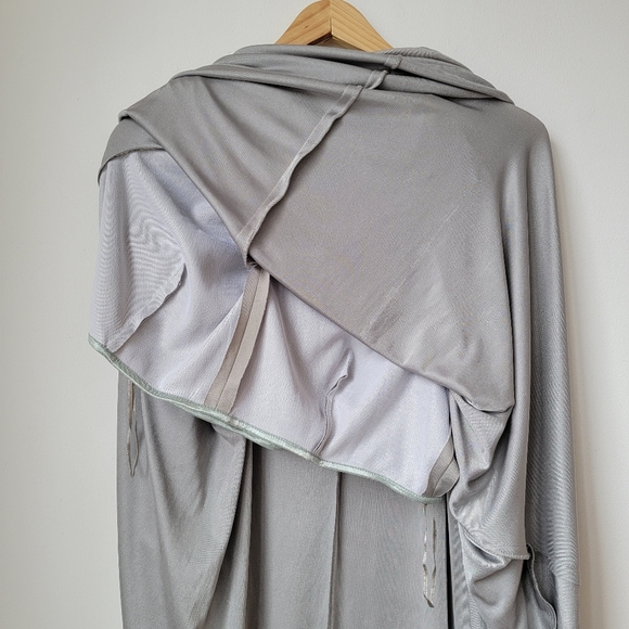 Cocktail Metallic Silver Midi Dress - Picture 5 of 14